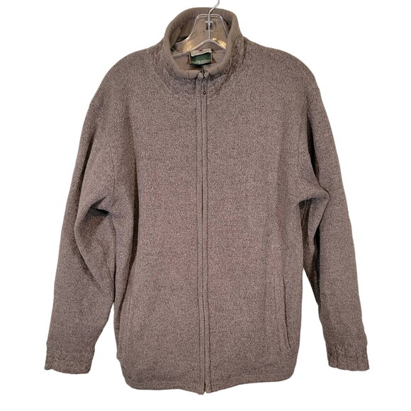 Carraig Donn Women's 100% Pure New Wool Full Zip Jacket SZ Large Made in Ireland - Picture 1 of 12